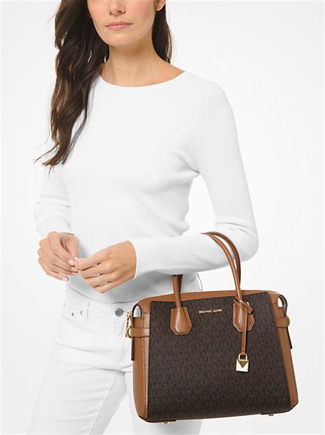 mercer medium logo belted satchel